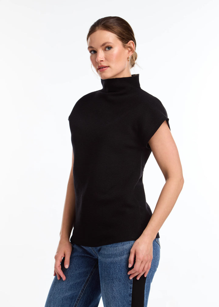 Ottoman Cap Sleeve Sweater