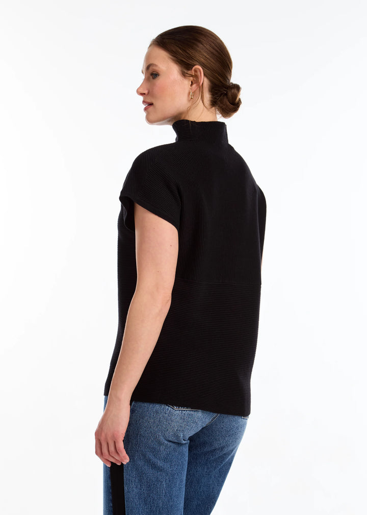 Ottoman Cap Sleeve Sweater