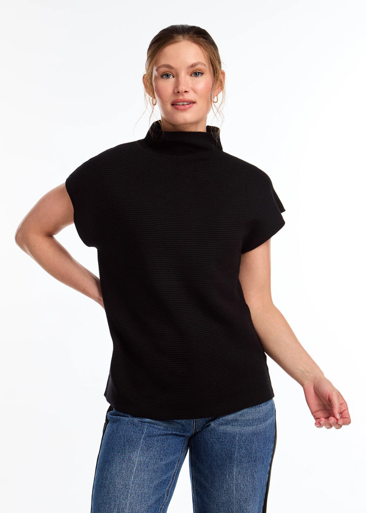 Ottoman Cap Sleeve Sweater