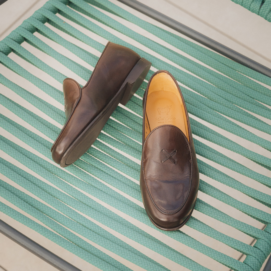 Women's Brown Leather Milano Loafer