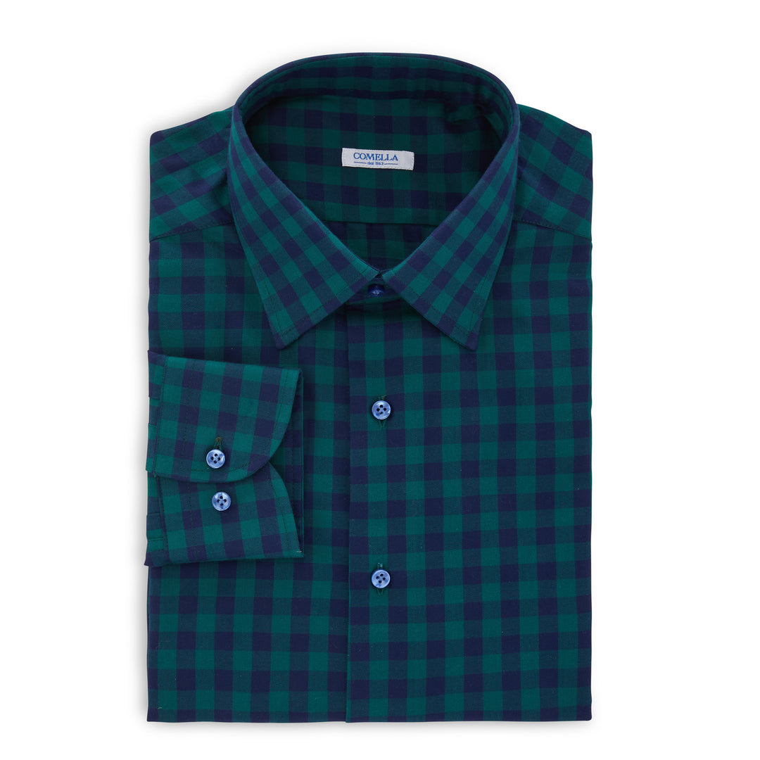 "The Grizzly" In Green/Blue Check