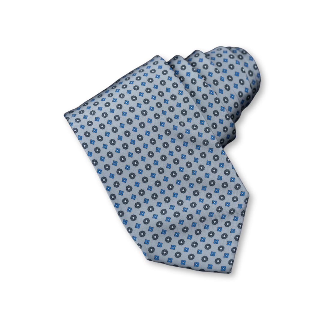 Gray Silk Tie