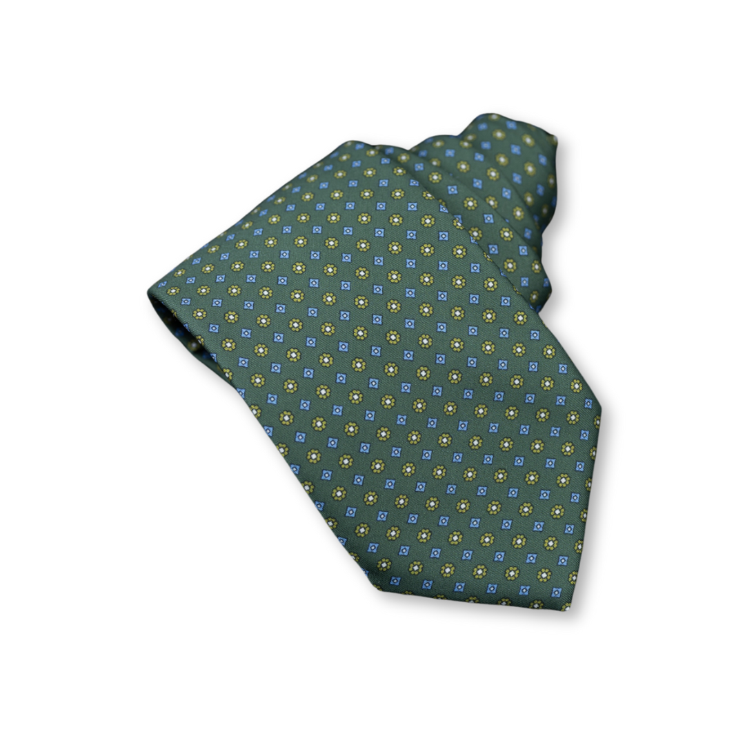 Army Green Silk Tie