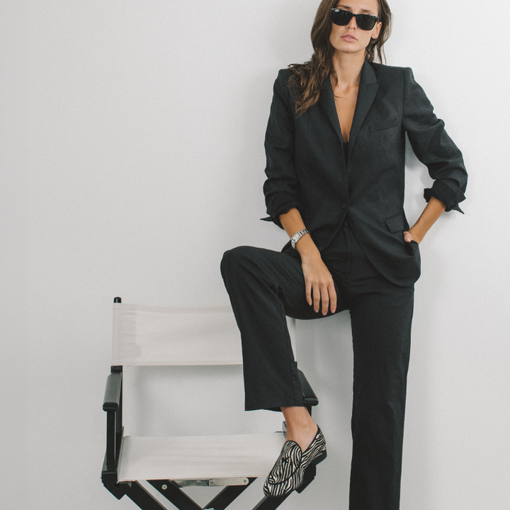 Womens Zebra Print Milano Loafer