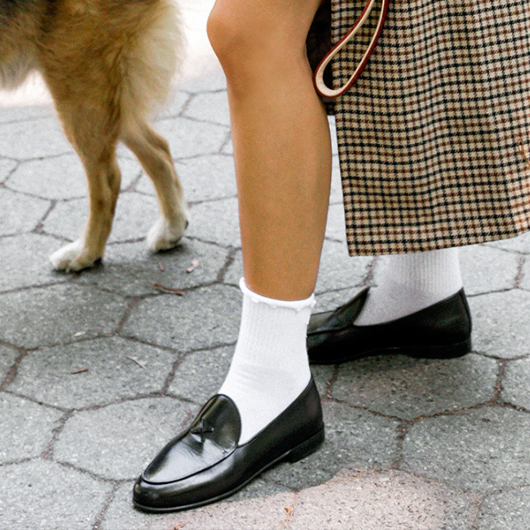 Women's Black Leather Milano Loafer