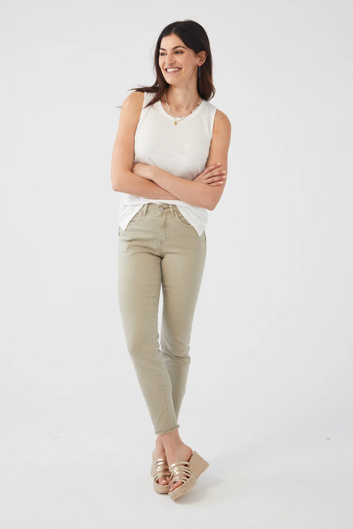 Olivia Slim Ankle in Euro Twill