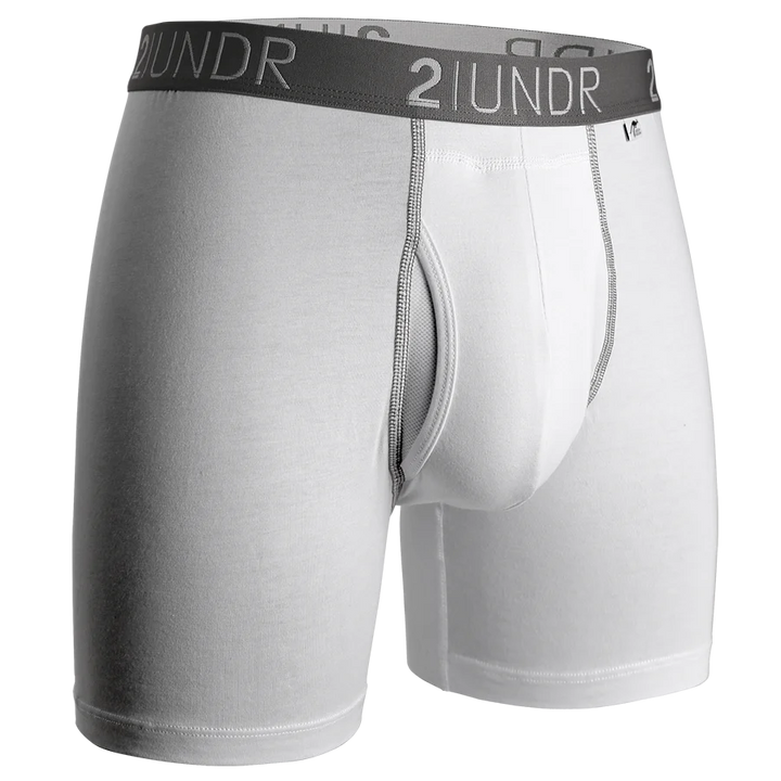 Swing Shift Boxer Brief - White/Grey