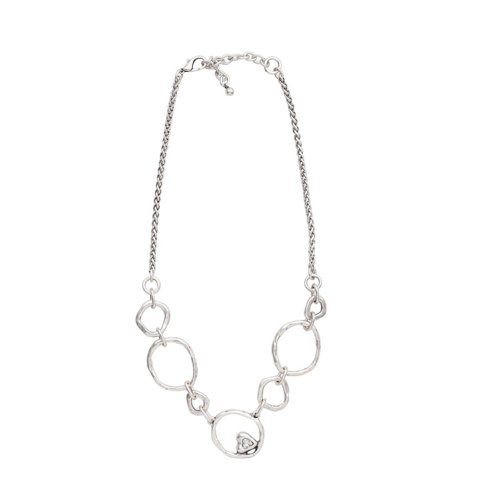 Handmade Crystal Pewter Necklace – 3923