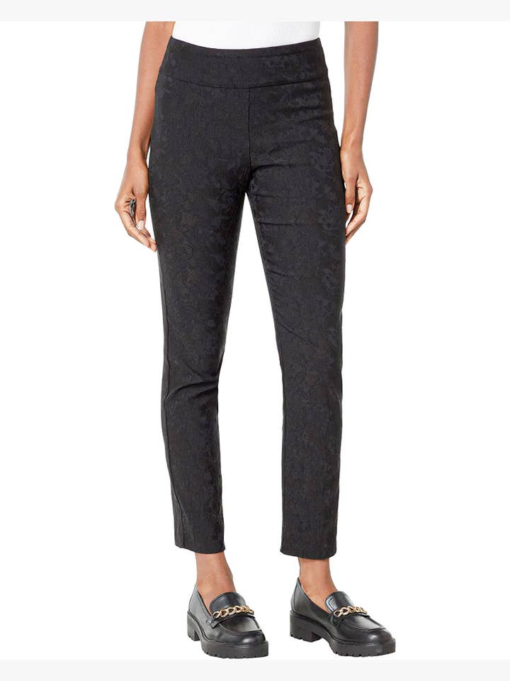 Krazy Larry P507 Pull on Pant - Black Jacquard