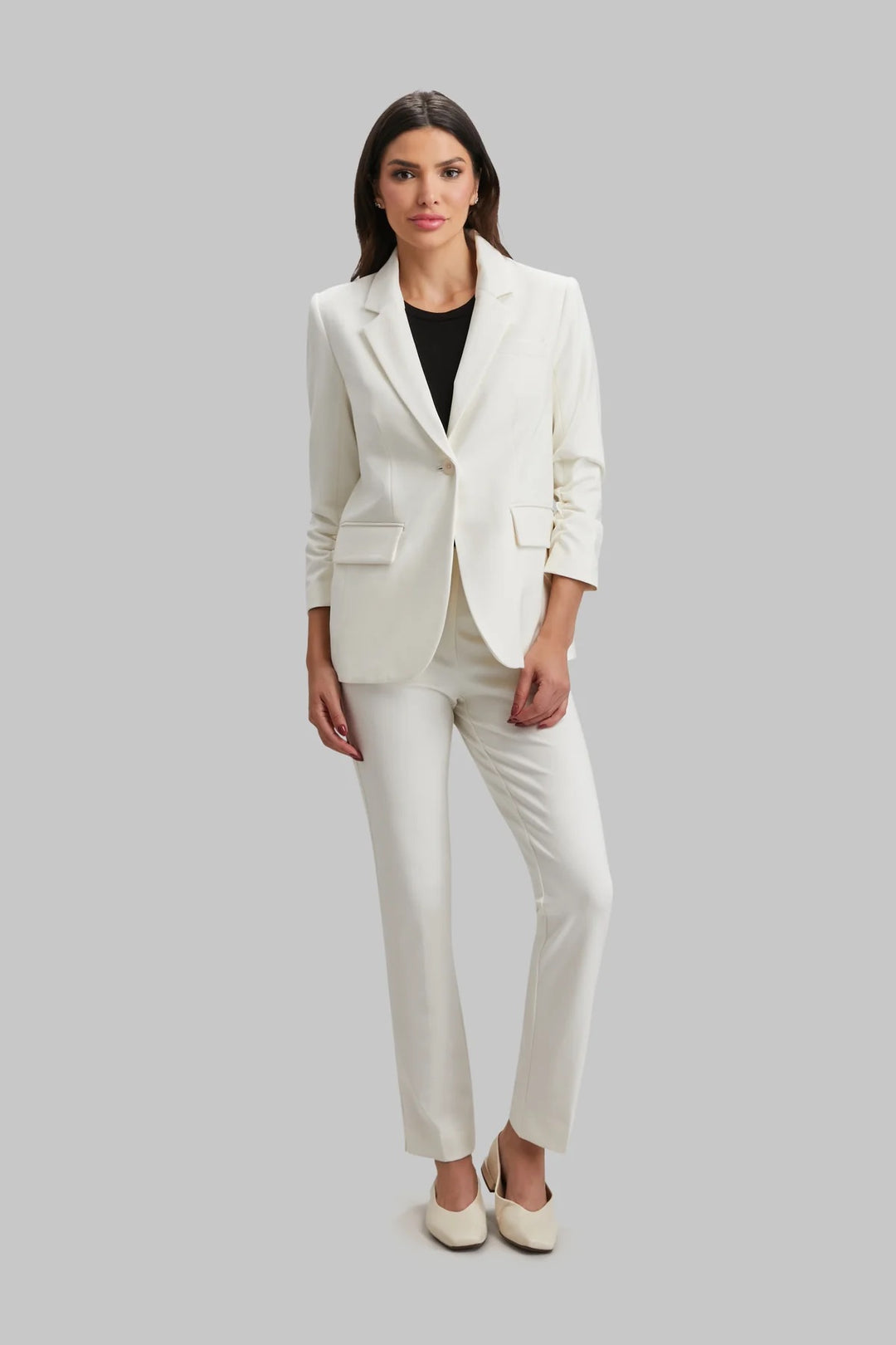 Annie Pull On Pant - Paramount Knit - Off White