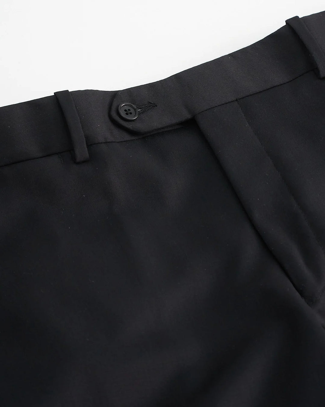 Solid Black Super 100'S Twill All Season Suit