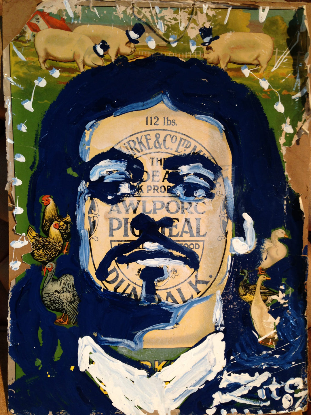 Alfred Jarry Enamel Portrait