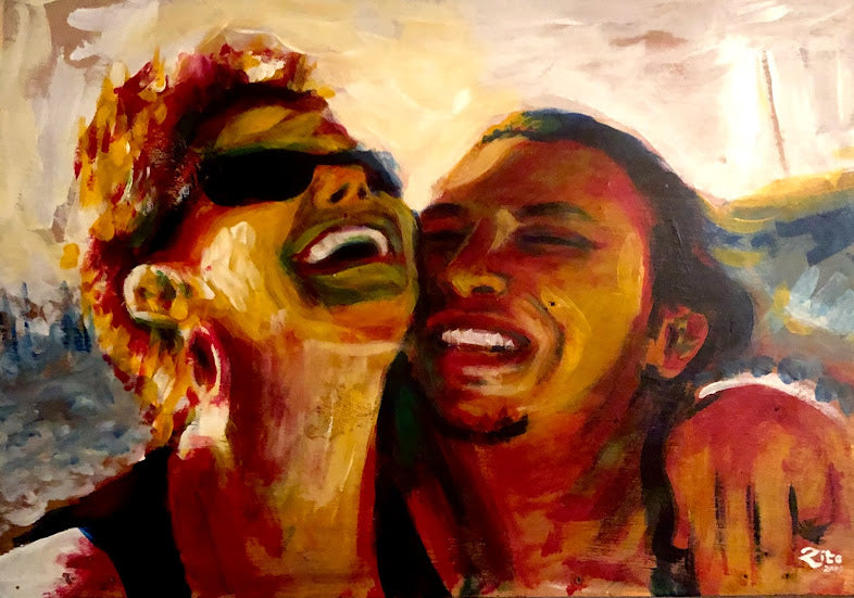 Amy And Joe Hoagn Couples Acrylic Portrait