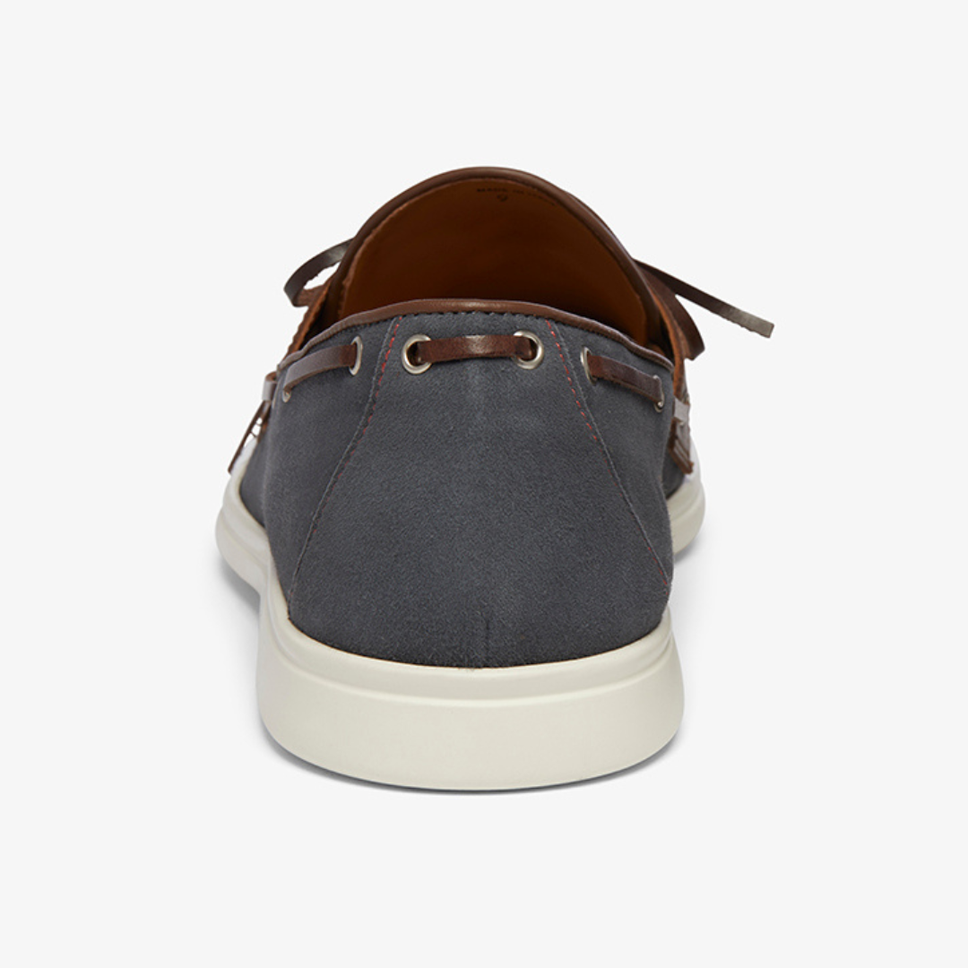 Women's Blue Suede Barca Yacht Loafer