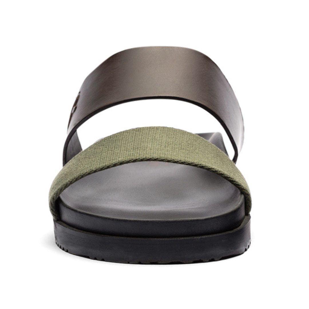 Women's Brown & Green Cinturini Sandal
