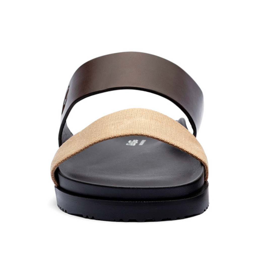 Women's Brown & Tan Cinturini Sandal