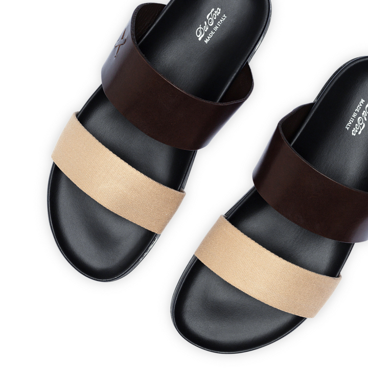 Women's Brown & Tan Cinturini Sandal