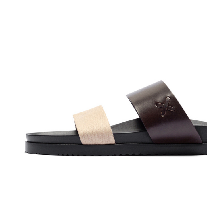 Women's Brown & Tan Cinturini Sandal