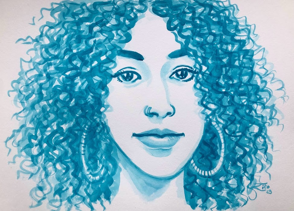 Crystal Watercolor Portrait
