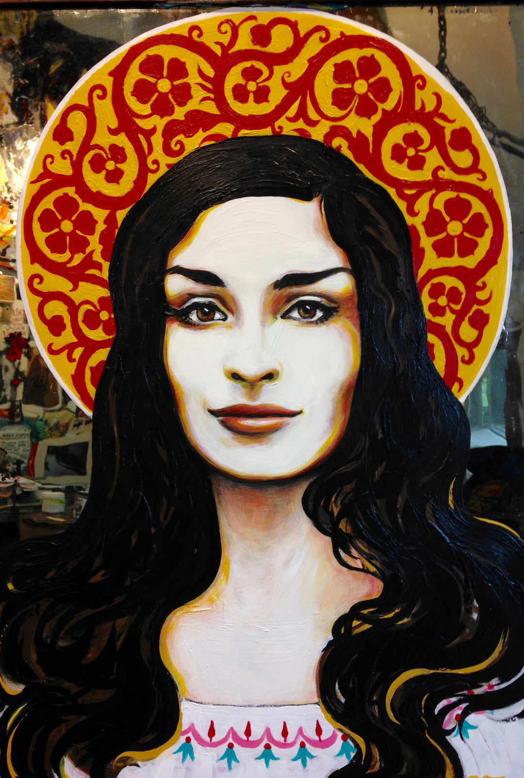 Dina Shirin Acrylic Portrait
