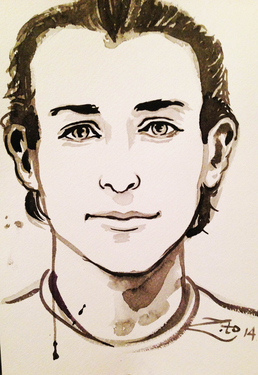Drew Bulter Watercolor Portrait