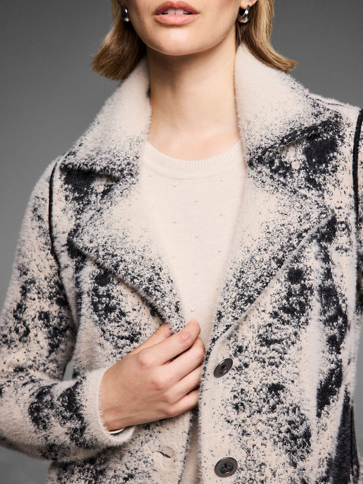 Gold Label Textured Double Knit Diamond Coat