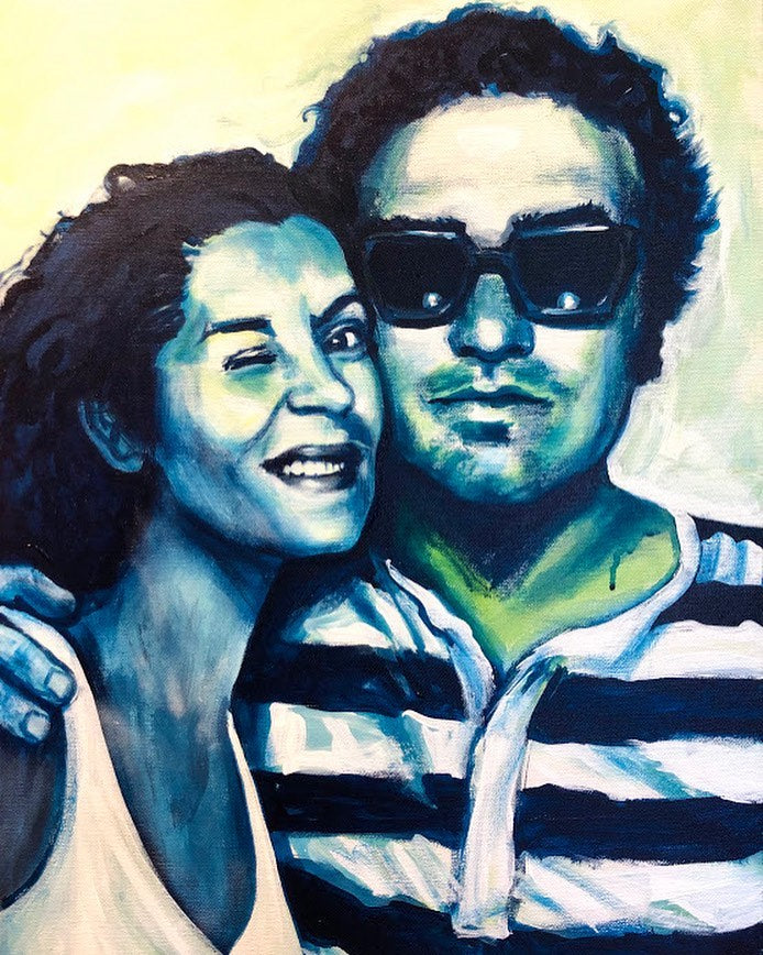 Ed And Judy Goldman Acrylic Portrait