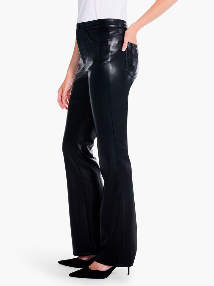 31" FAUX LEATHER BOOTCUT PANT