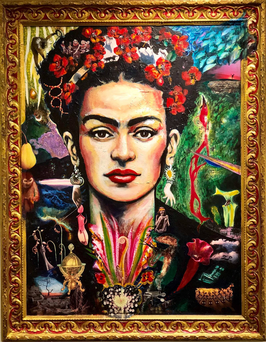 Frida Kahlo Collage Portrait