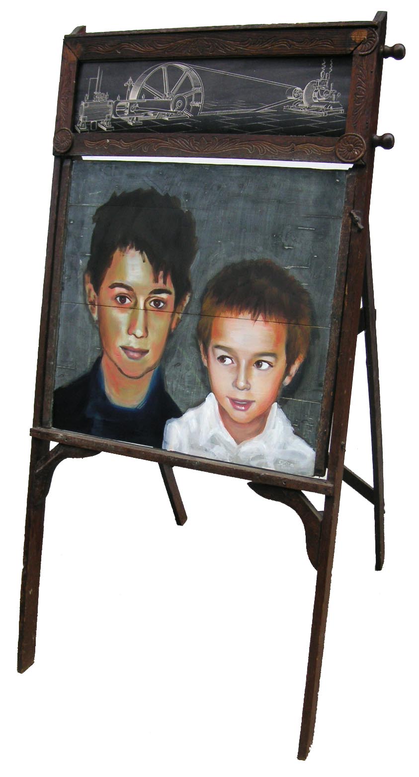 Giacomo and Giovanni Brothers Oil Portrait
