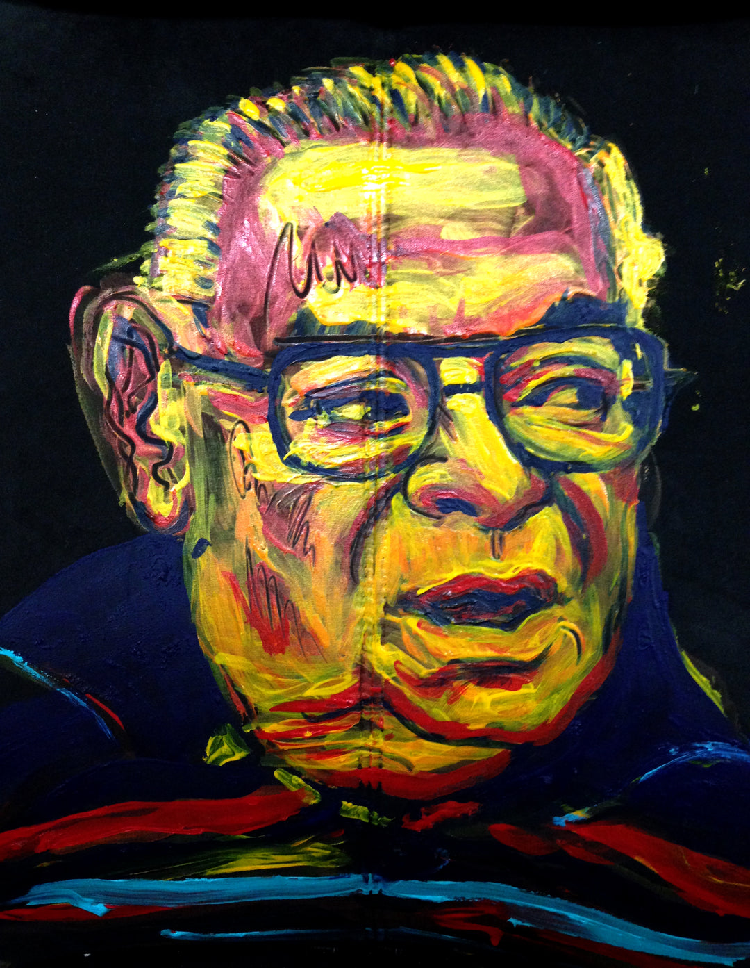 Hank Penza Chair Acrylic Portrait