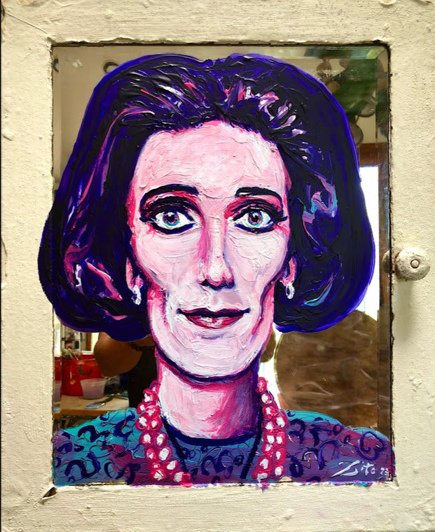 Hattie Hathaway Acrylic Portrait
