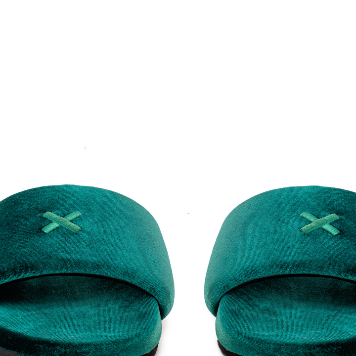 Women's Emerald Velvet House Slide