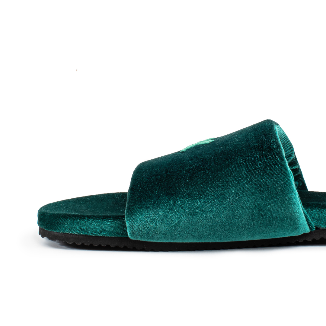 Women's Emerald Velvet House Slide