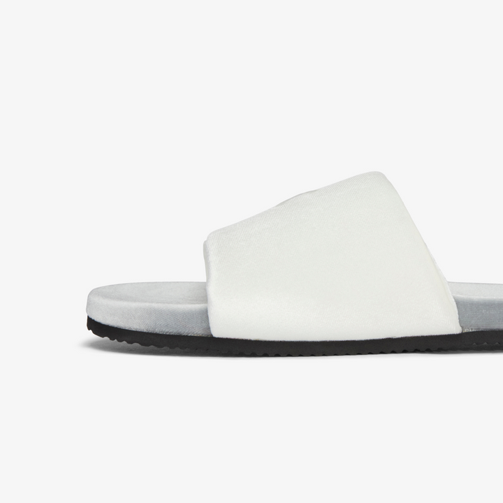 Women's Grigio & Cream Velvet House Slide
