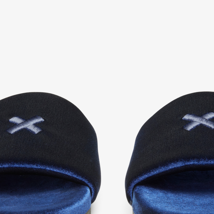 Women's Midnight Navy Velvet House Slide