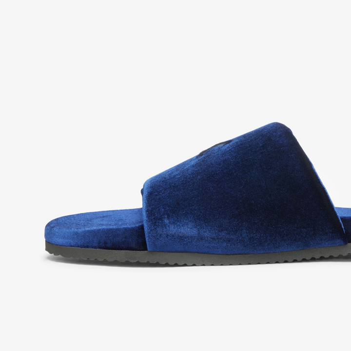 Women's Midnight Navy Velvet House Slide