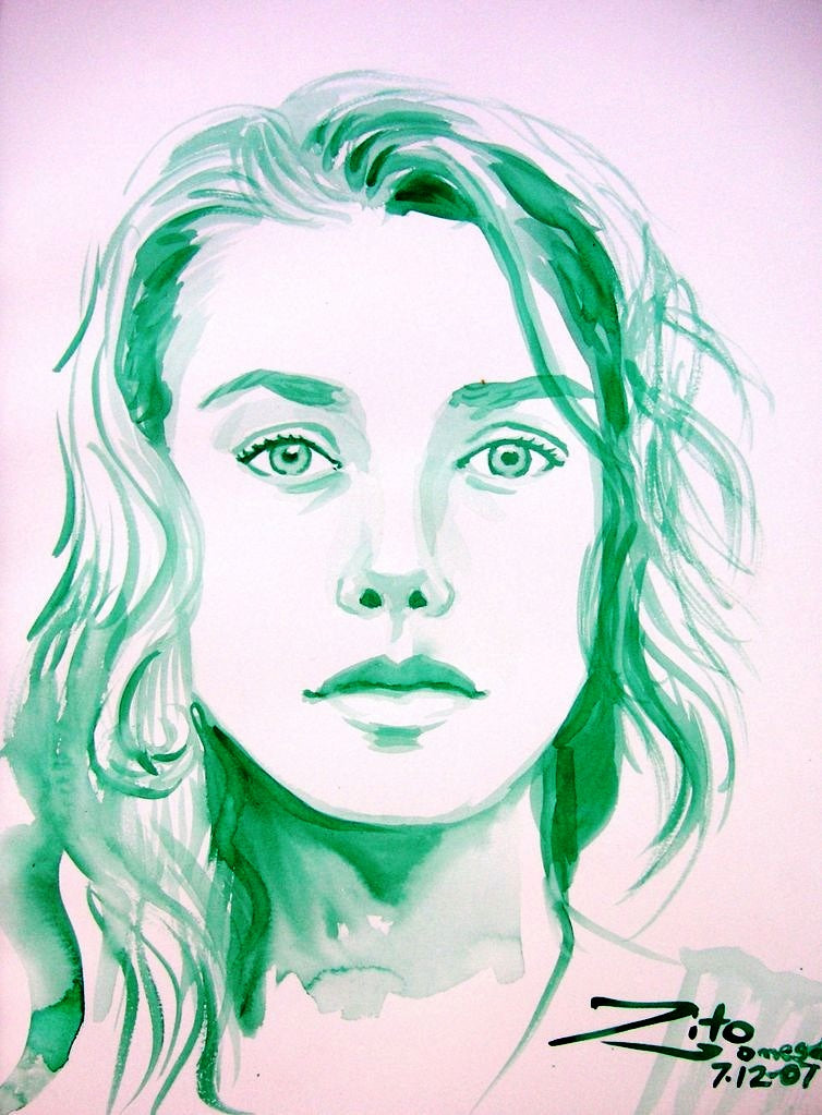 Casey Watercolor Portrait
