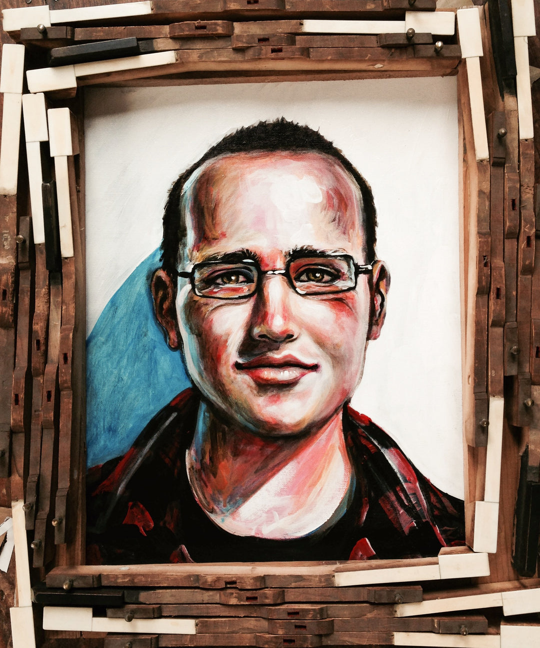 Young Man Acrylic Portrait