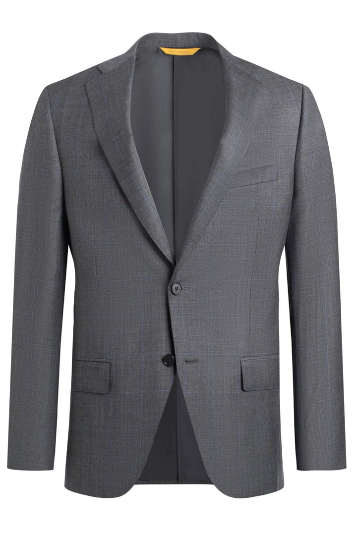 Dark Grey Plaid Suit