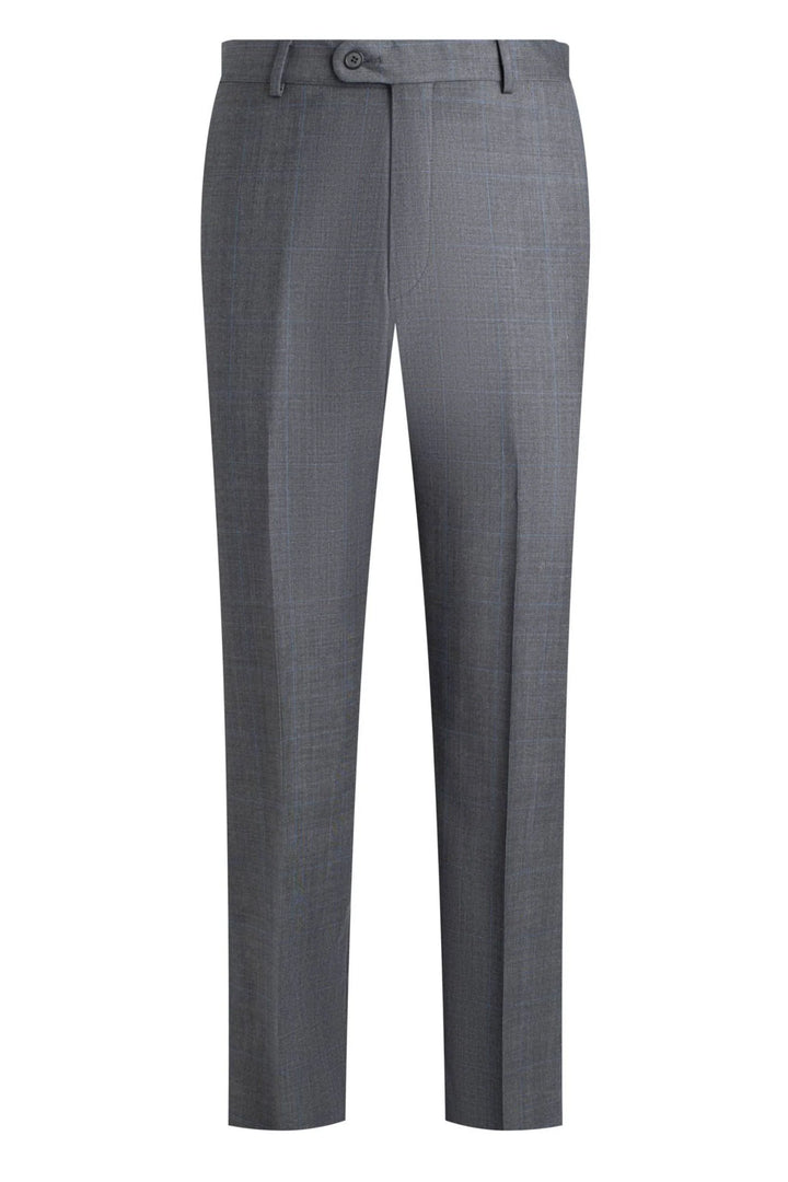 Dark Grey Plaid Suit