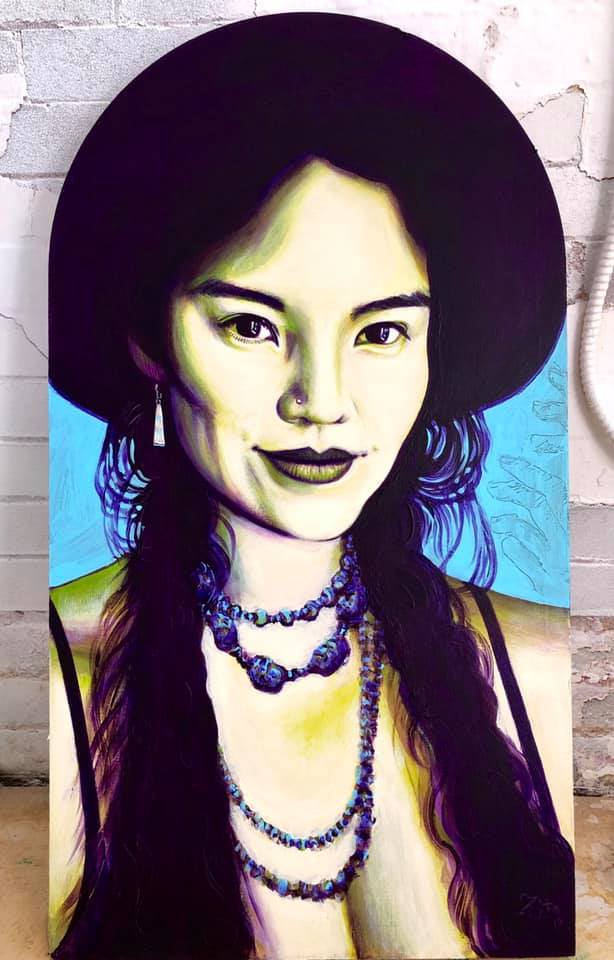 Jade Lee Acrylic Portrait