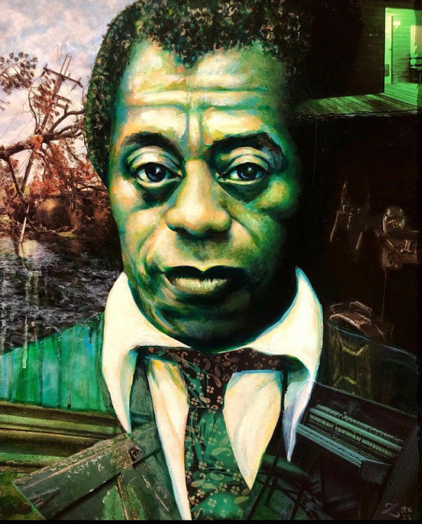 James Baldwin Collage Portrait