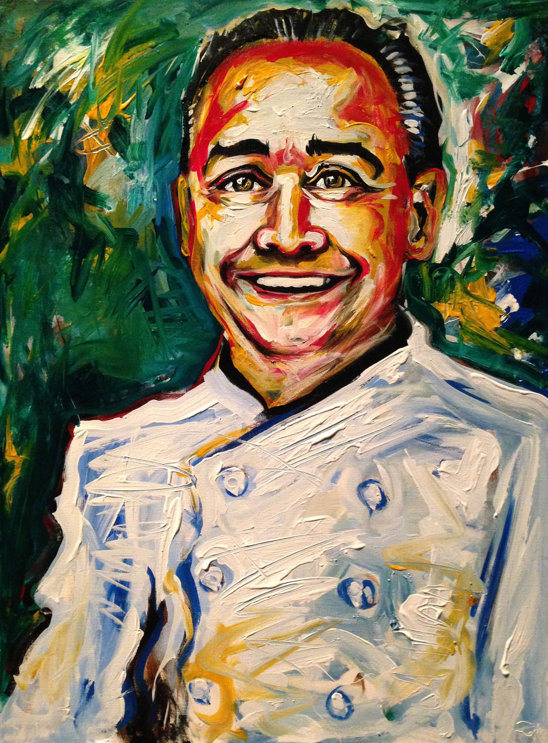 Jean Georges Acrylic Portrait