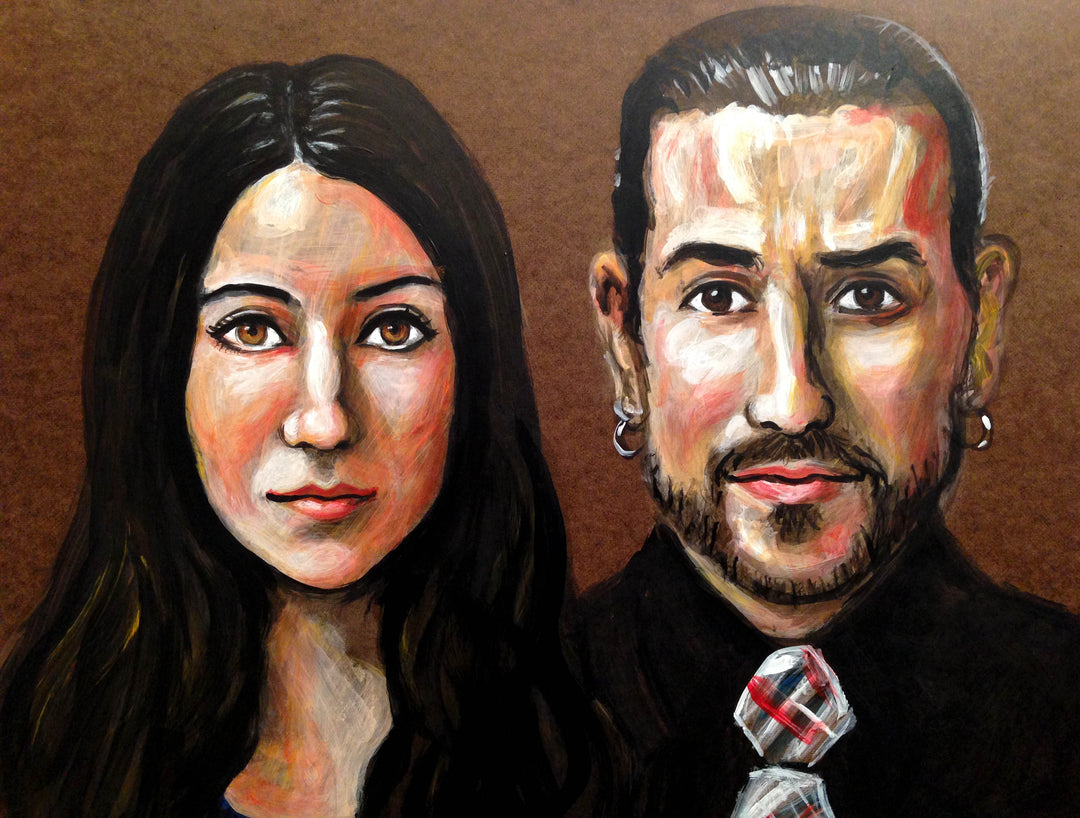 Joey Repice Lisa Paris Acrylic Portrait
