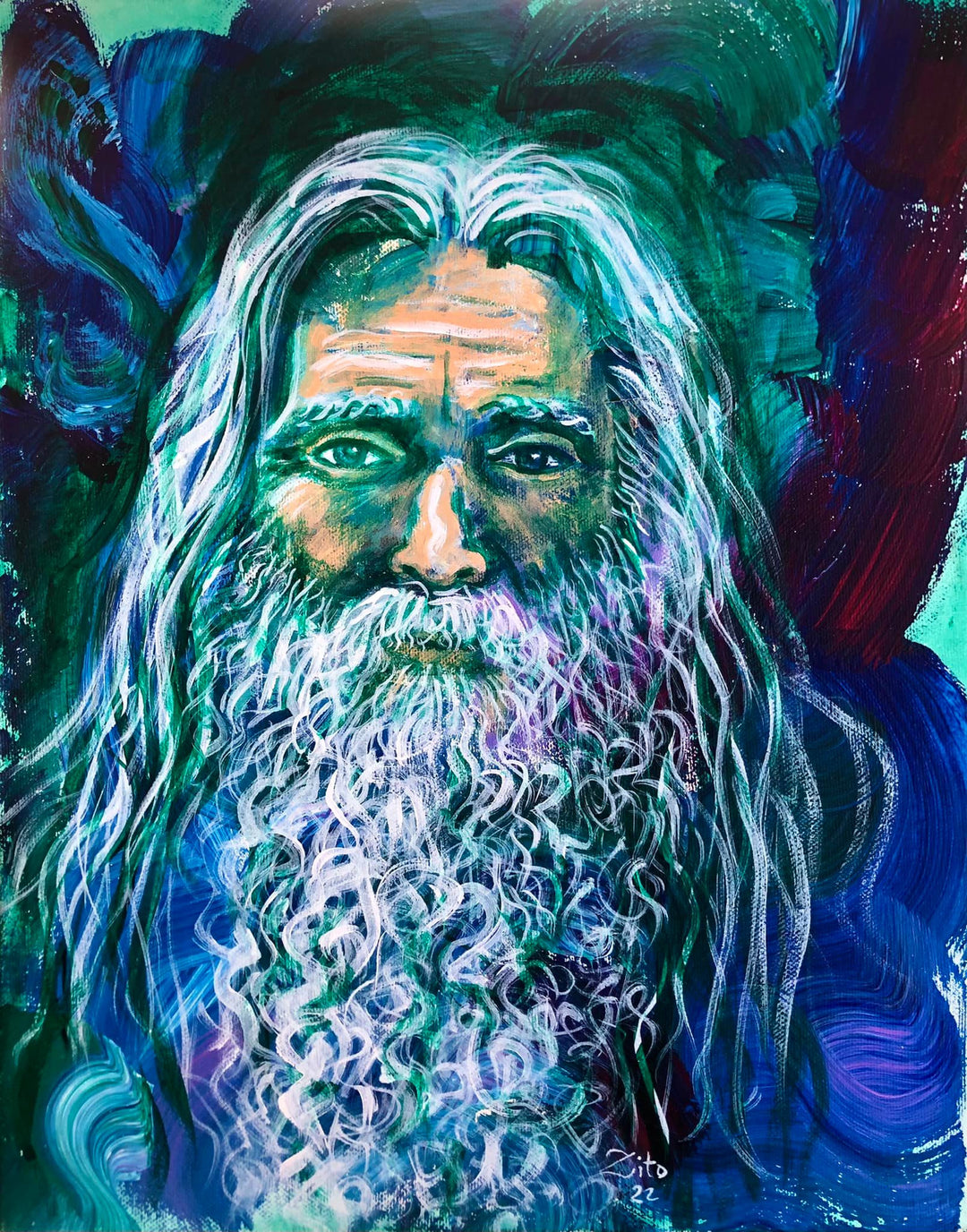 Jonathan Frechette Acrylic Portrait
