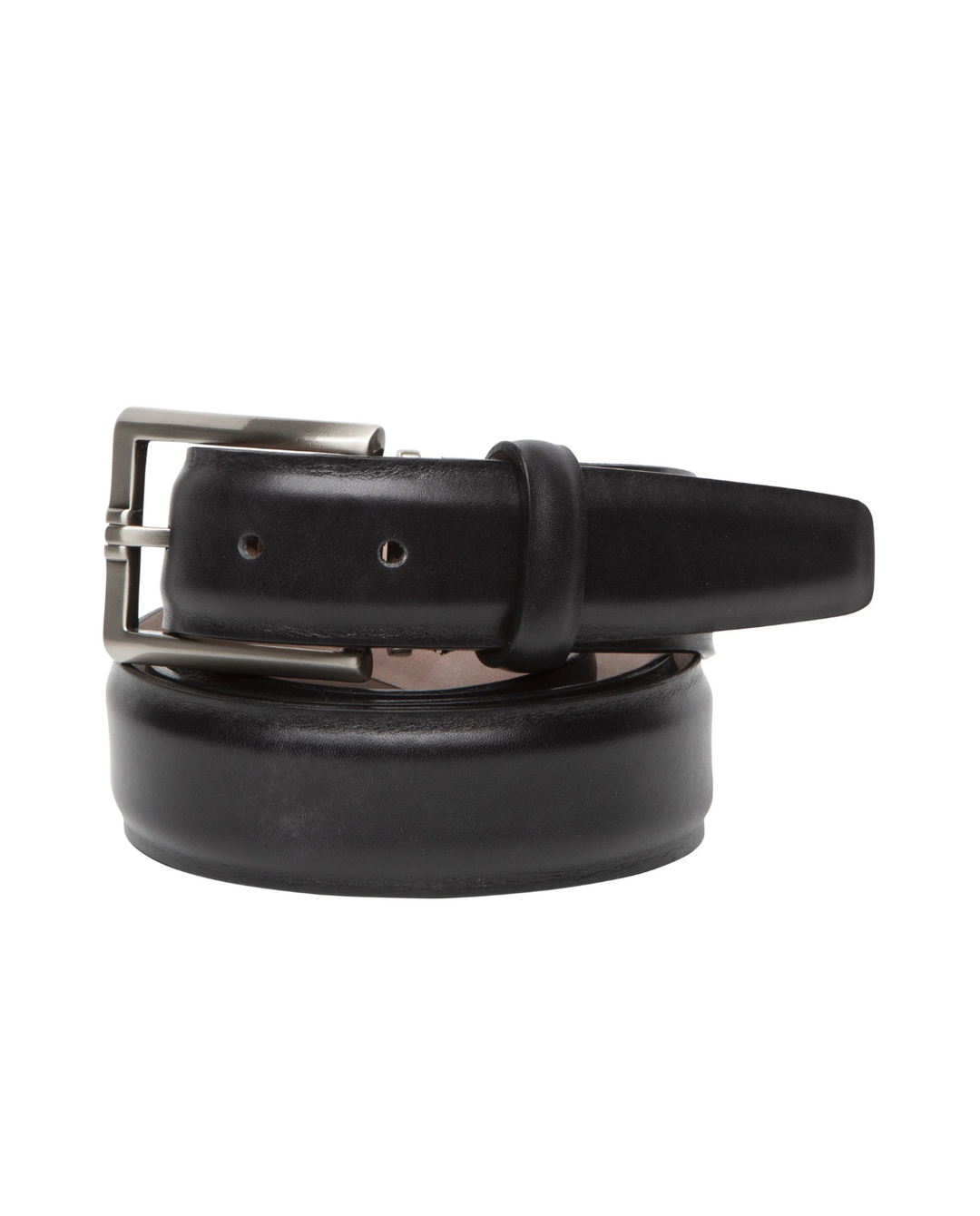 Italian Marbled Calf Belt In Black