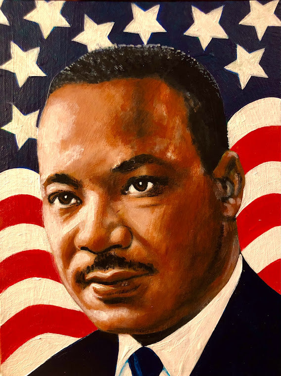Mlk Jr. Acrylic Portrait