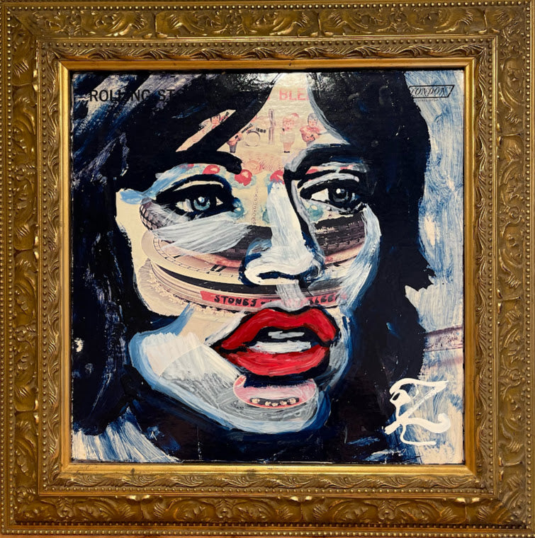 Mick Jagger Let It Bleed Rolling Stones Enamel Portrait