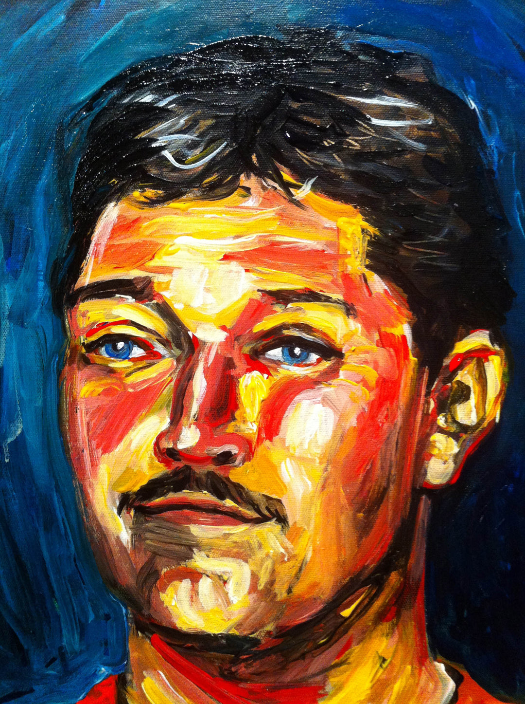 Mike Yesitis Acrylic Portrait